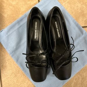 Brand new Nicole Saldana Isabel bow platforms. Size 8. EU 38. Sold out online.